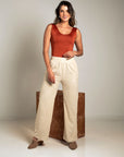 PANTALÓN PANA BEIGE