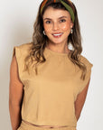 SET BOXY PANTALÓN CARGO BEIGE