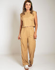SET BOXY PANTALÓN CARGO BEIGE